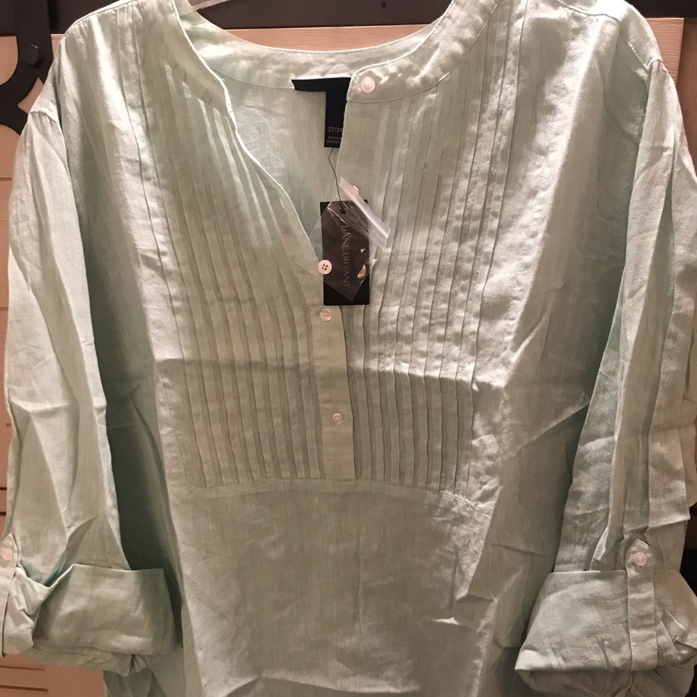 Lane Bryant linen top